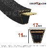 Courroie trapézoidale lisse Conti V B146 17 x 3700 Li / 3745 Ld