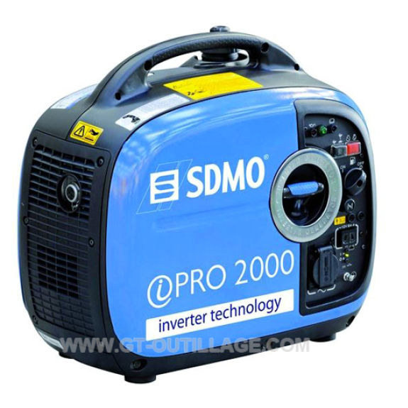 Groupe électrogène inverter 2000 W monophasé SDMO-Lire la description