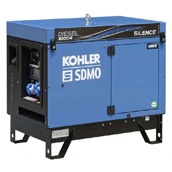 Groupe électrogène insonorisé diesel 4,9 kW SDMO-Lire la description