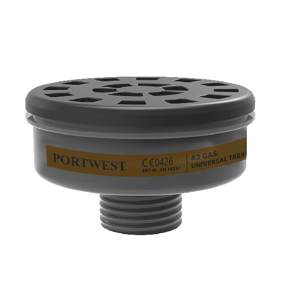 Portwest - Filtre à gaz pas de vis universel (6 unités) - P906-Lire la description
