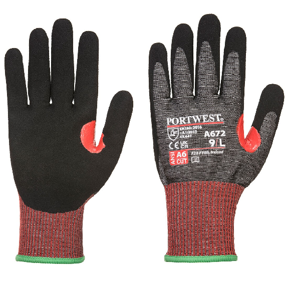 Portwest - Gants anti-coupure de niveau F avec renfort en mousse Nitrile Portwest - Gants anti-coupure de niveau F avec renfort en mousse Nitrile-Lire la description
