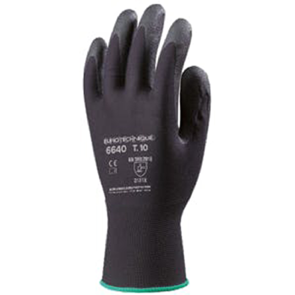 Coverguard - Gant de protection noir manutention enduit mousse PVC EUROLITE 6640 (Pack de 10) Coverguard - Gant de protection noir manutention enduit mousse PVC EUROLITE 6640 (Pack de 10)-Lire la description