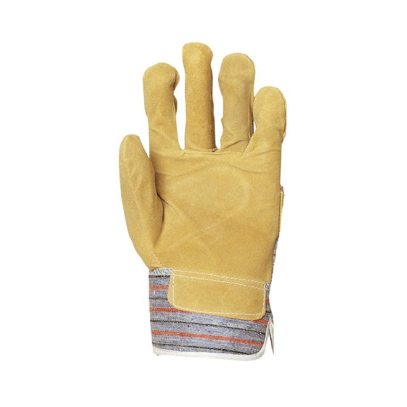 Coverguard - Gant de protection anti-froid gris jaune manutention croûte de vachette EUROSTRONG 204 (Pack de 120)-Lire la description