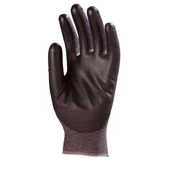 Coverguard - Gant de protection noir manutention enduit PU EUROLITE 6430 (Pack de 10)-Lire la description
