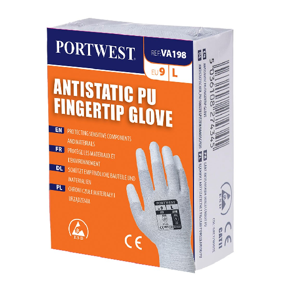 Portwest - Gant Vending Fingertip antistatique enduit PU - VA198-Lire la description