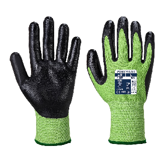 Portwest - Gant GreenCut mousse Nitrile coupure D - A645-Lire la description