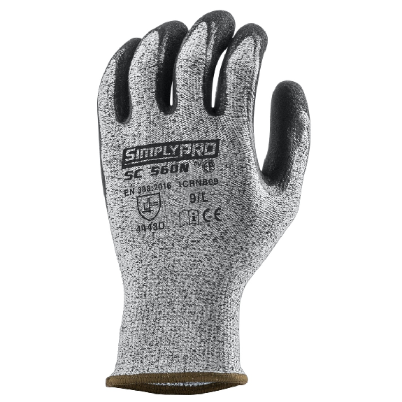 Coverguard - Gant anti-coupure gris noir EUROCUT SC560N (Pack de 10)-Lire la description