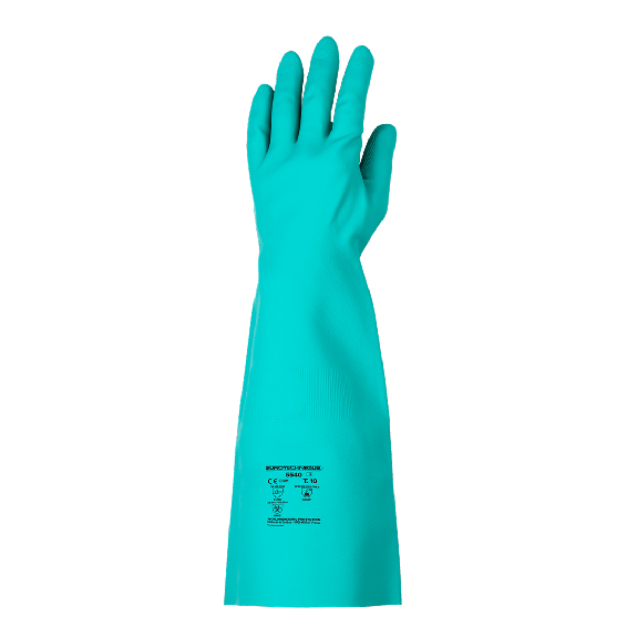 Coverguard - Gant de protection chimique vert en nitrile plus 5540 épaisseur 0.56 EUROCHEM N5540 (Pack de 6) Coverguard - Gant de protection chimique vert en nitrile plus 5540 épaisseur 0.56 EUROCHEM N5540 (Pack de 6)-Lire la description