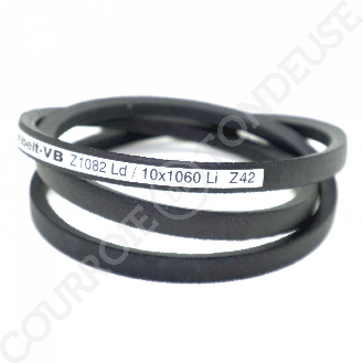 Courroie trapézoidale lisse VB Z 1082 Ld / 10 x 1060 Li Z42-Lire la description