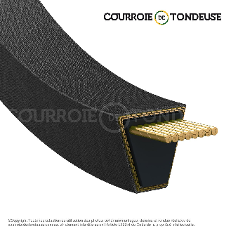 Courroie trapézoidale lisse Extra B 5697 Ld / 17 x 5657 Li B224-Lire la description
