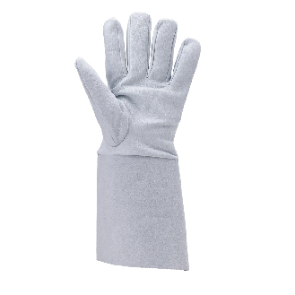 Coverguard - Gant de soudure antistatique blanc gris fleur d?agneau et manchette croûte EUROWELD 2540 (Pack de 10)-Lire la description