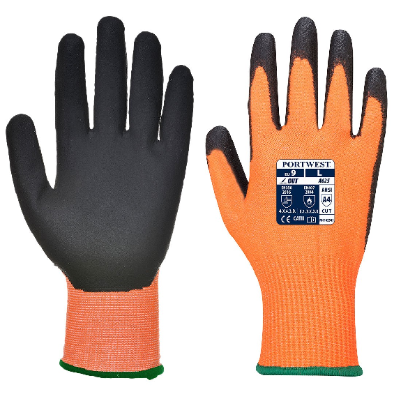 Portwest - Gant PU Vis-Tex coupure D - A625 Portwest - Gant PU Vis-Tex coupure D - A625-Lire la description