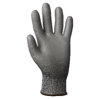Coverguard - Gant anti-coupure gris enduit PU EUROCUT P500 (Pack de 5)-Lire la description