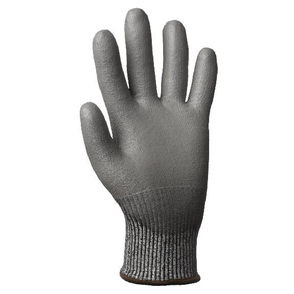 Coverguard - Gant anti-coupure gris enduit PU EUROCUT P500 (Pack de 5)-Lire la description