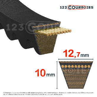 Courroie trapézoidale crantée Conti V FO PIONEER XPA950 Ld-Lire la description