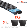 Courroie trapézoïdale polyuréthane Polyflex 7M580/2