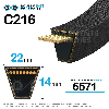 Courroie trapézoidale lisse Conti V C216 22 x 5486 Li / 5545 Ld