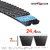 Courroie trapézoïdale polyuréthane Polyflex 11M850/2