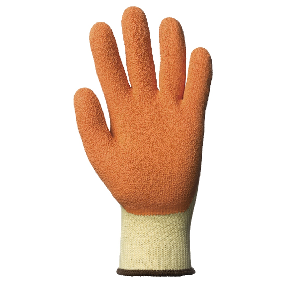 Coverguard - Gant de protection manutention orange bleu latex adhérisé EUROSTRONG 10L800 (Pack de 10)-Lire la description