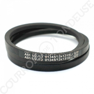 Courroie trapézoidale lisse Texrope S84 A51.5 / 13 001365/13 x 1315 Li-Lire la description