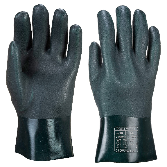 Portwest - Gant PVC 27cm double trempage - A827-Lire la description
