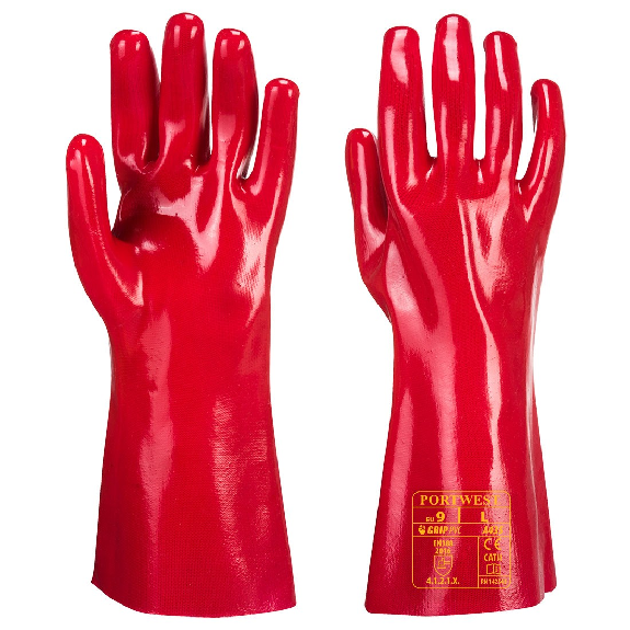 Portwest - Gant PVC Rouge - A435-Lire la description