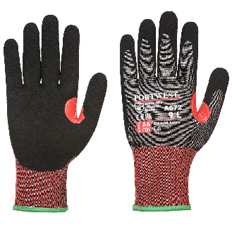 Portwest - Gants anti-coupure de niveau F avec renfort en mousse Nitrile-Lire la description