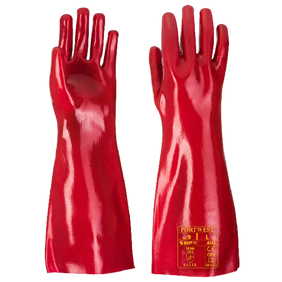 Portwest - Gant PVC Rouge - A445-Lire la description