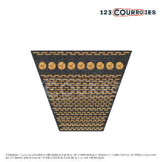 Courroie trapézoidale crantée Gold Label CX 3512 Ld / 22 x 3454 Li-Lire la description