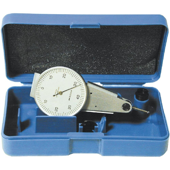 Indicateur à levier haute qualité parallèle, Lecture: 0,01 mm, Cadran: 38 mm, Dimension des touches: 36 mm-Lire la description