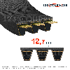 Courroie trapézoïdale multiple lisse 57,7 mm Courroie trapézoïdale multiple lisse 57,7 mm