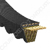 Courroie trapézoidale crantée Conti V FO AX45 13 x 1143 Li / 1173 Ld