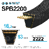 Courroie trapézoidale lisse Conti V SPB2200 Ld