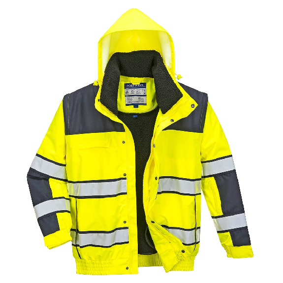 Portwest - Blouson 3 en 1 HV - C466 Portwest - Blouson 3 en 1 HV - C466-Lire la description