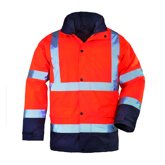 Coverguard - Parka thermique 4 en 1 HV orange bleu marine ROADWAY classe 3 Coverguard - Parka thermique 4 en 1 HV orange bleu marine ROADWAY classe 3-Lire la description