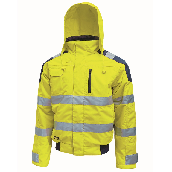 U-Power - Veste Bomber jaune haute visibilité imperméable BEST U-Power - Veste Bomber jaune haute visibilité imperméable BEST-Lire la description