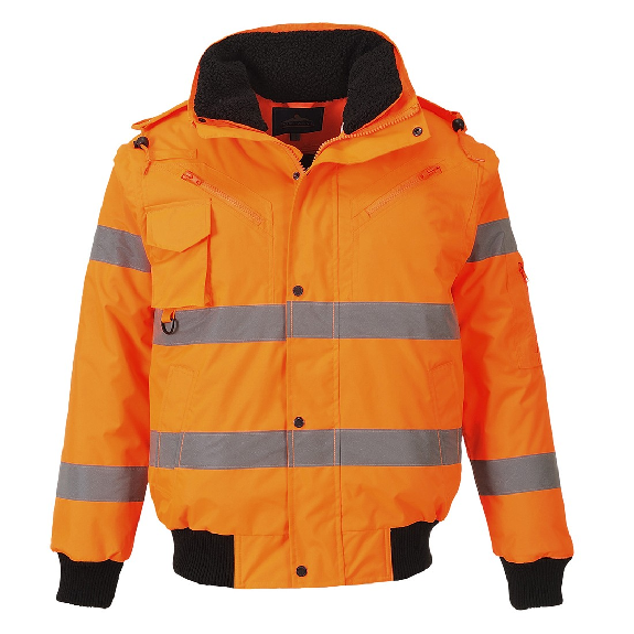 Portwest - Blouson Bomber 3 en 1 HV - C467 Portwest - Blouson Bomber 3 en 1 HV - C467-Lire la description