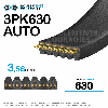 Courroie Poly-V striée automobile 3PK630