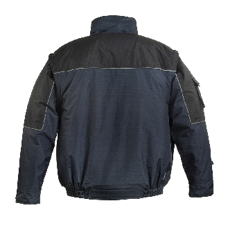 Coverguard - Blouson 2 en 1 bleu marine et noir multi-poches RIPSTOP-Lire la description