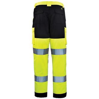 Coverguard - Pantalon HV jaune bleu marine PATROL-Lire la description