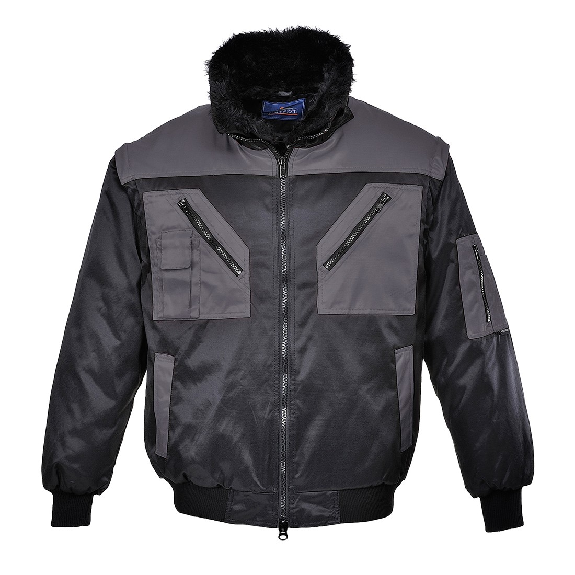 Portwest - Blouson pilote bicolore - PJ20 Portwest - Blouson pilote bicolore - PJ20-Lire la description