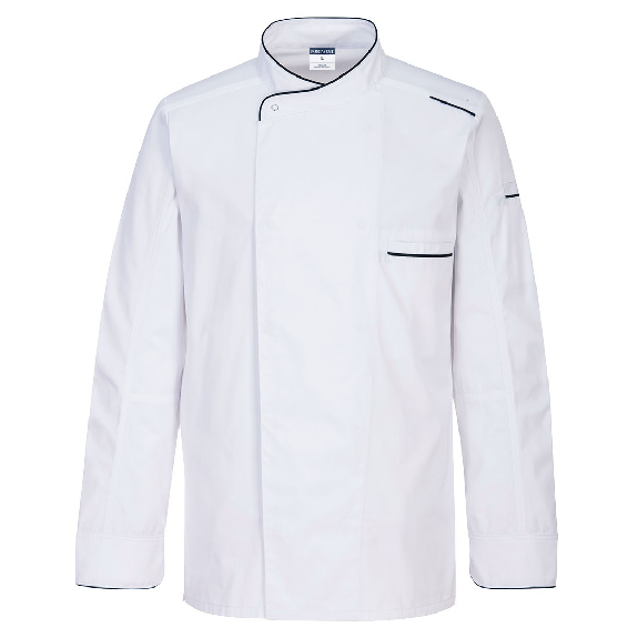 Portwest - Veste de Chef manches longues confortable et déperlant Portwest - Veste de Chef manches longues confortable et déperlant-Lire la description