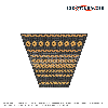 Courroie trapézoidale crantée Conti V FO PIONEER XPB1650 Ld / 5VX654