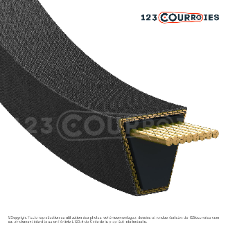 Courroie trapézoidale lisse Texrope S84 C84 / 22 002247/22 x 2159 Li-Lire la description