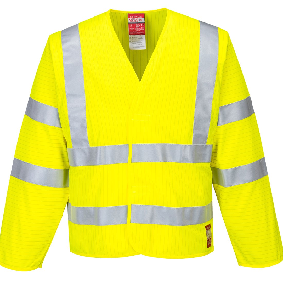 Portwest - Veste antistatique HV et résistante à la flamme - FR85 Portwest - Veste antistatique HV et résistante à la flamme - FR85-Lire la description
