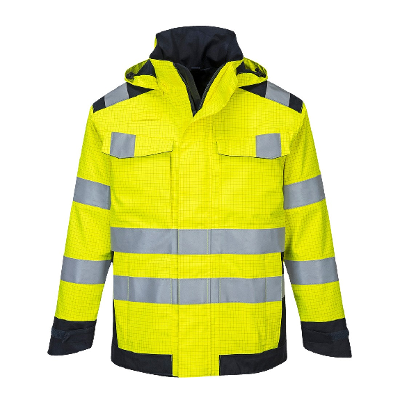 Portwest - Veste de pluie Modaflame arc électrique HV - MV70 Portwest - Veste de pluie Modaflame arc électrique HV - MV70-Lire la description