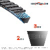 Courroie trapézoïdale polyuréthane Polyflex 3M375