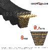 Courroie trapézoidale crantée Conti V FO PIONEER XPZ1687 Ld / 3VX666