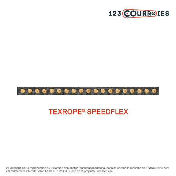 Courroie plate sans fin Speedflex T1-530-80-TEXROPE Courroie plate sans fin Speedflex T1-530-80-TEXROPE-Lire la description