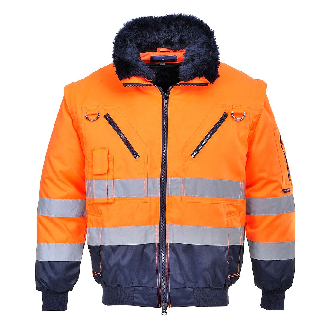 Portwest - Blouson pilote 3 en 1 HV - PJ50-Lire la description